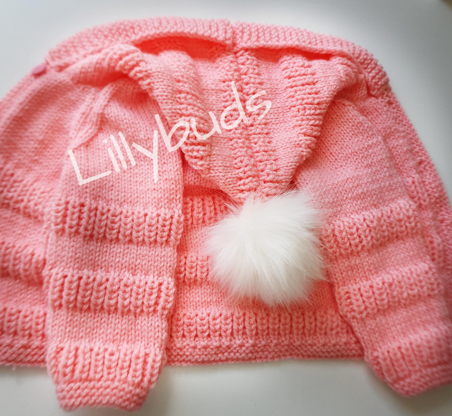 Izzy Hooded Baby Jacket Knitting Pattern 20"-24"
