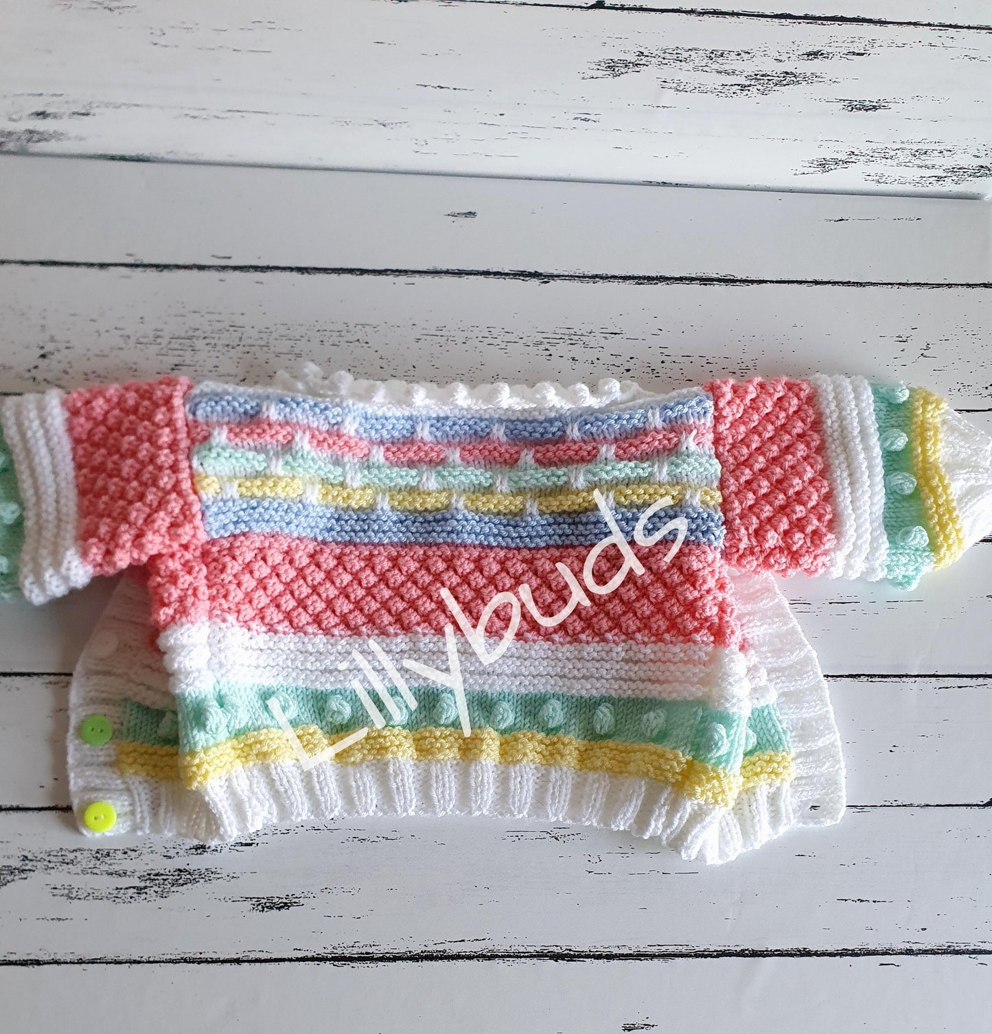 Jigsaw Textured Colourwork Cardigan 20"–26" Knitting Pattern