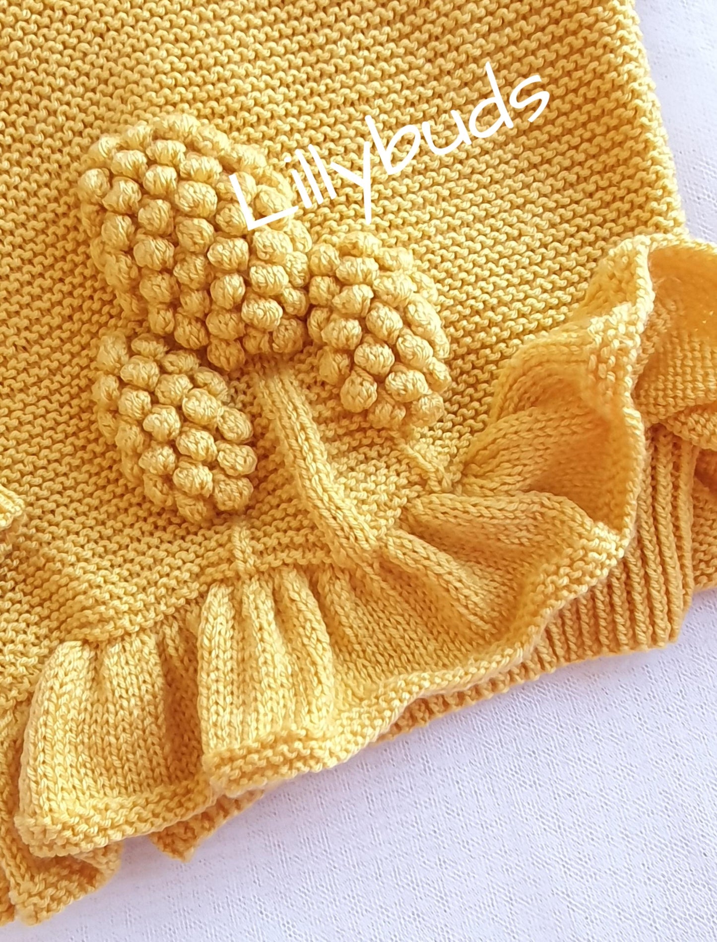 Annie Apple Bobble Motif Jumper 20"–26" Knitting Pattern