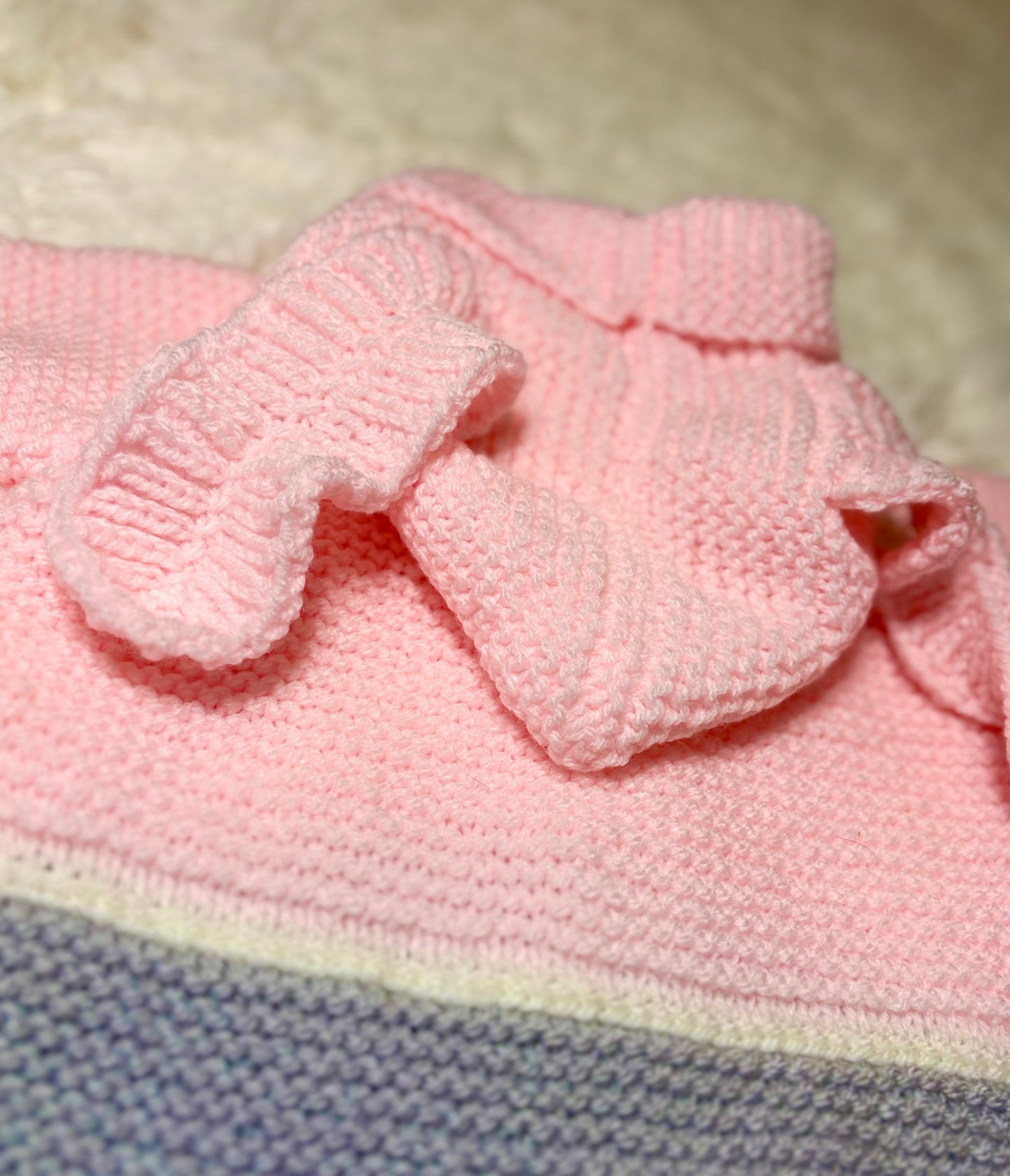 Bunny Hop Hooded Children's Jacket Knitting Pattern 18-24"