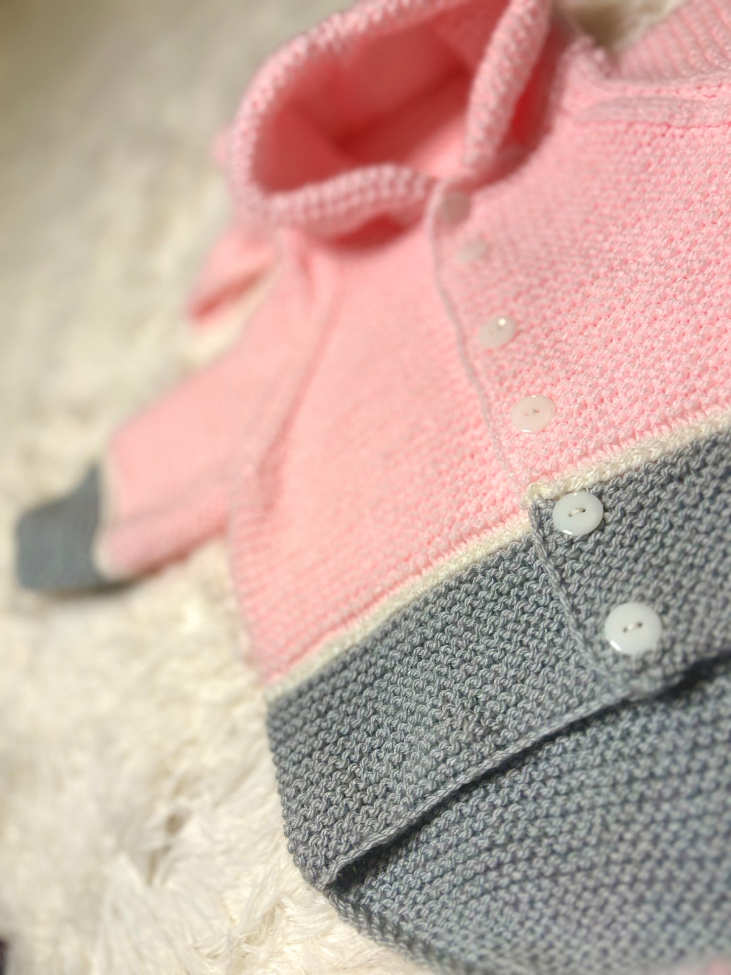 Bunny Hop Hooded Children's Jacket Knitting Pattern 18-24"