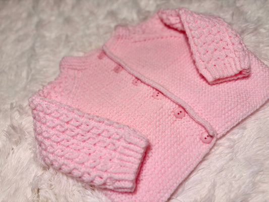 Tessa Simple Cardigan 18"-24" Knitting Pattern