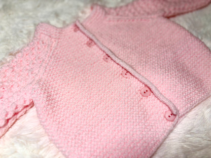 Tessa Simple Cardigan 18"-24" Knitting Pattern