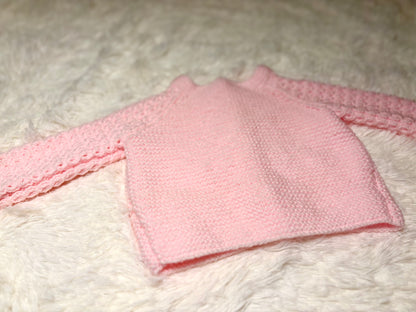 Tessa Simple Cardigan 18"-24" Knitting Pattern