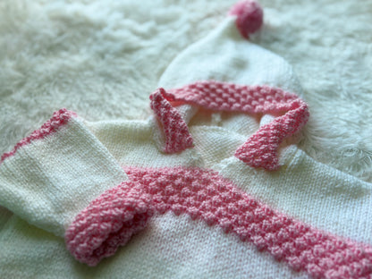 April Hooded Baby Sweater Knitting Pattern 18