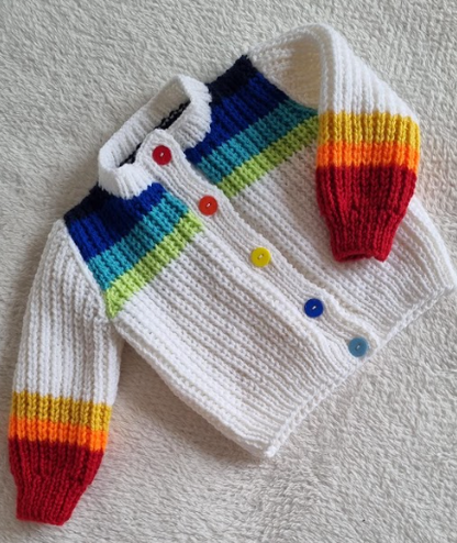 Confetti Multicolour Textured Cardigan 1–4 Years Baby & Toddler Knitting Pattern
