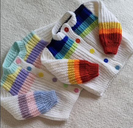 Confetti Multicolour Textured Cardigan 1–4 Years Baby & Toddler Knitting Pattern